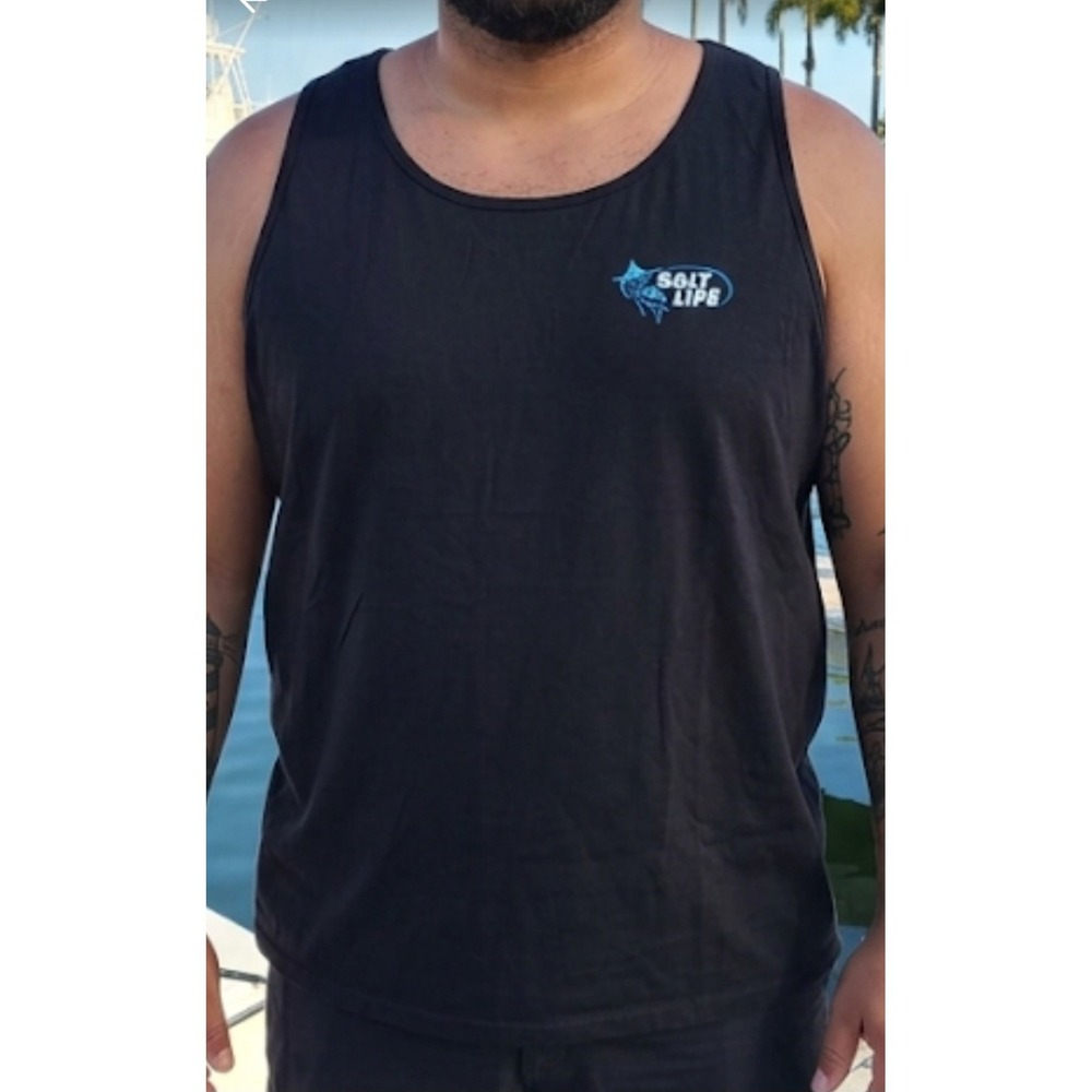 Salt Life Black Size Plus‎ graphic tank top Size 4X